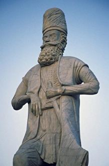 Sword Prints: Asia, Iran, Shiraz. Statue of King Karim Zand (18c)
