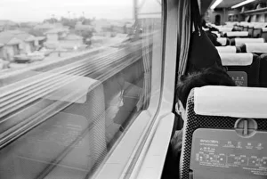 Passenger Prints: Asia, Japan. Aboard the Shinkansen Bullet Train