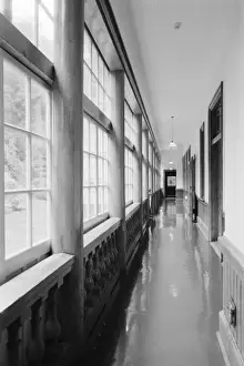 Hall Way Prints: Asia, Japan, Hakodate. Interior hallway of Old Public Hall