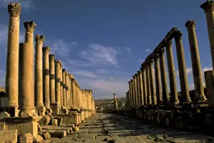 Claudia Adams Prints: Asia, Jordan, Jerash. Chariot ruts in street of Cardo Maximus