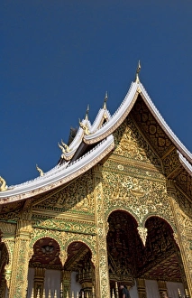 Prints of Golden temple of Luang Prabang National Museum in Laos Images Dated 2027 November: Asia, Laos