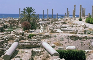 Crusader Prints: Asia, Lebanon. Ancient port used by Crusaders