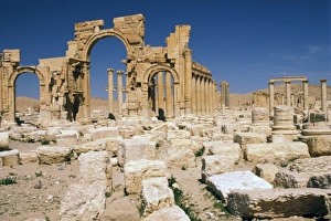 Near East Prints: Asia, Syria, Palmyra. Monumental arch, main entrance