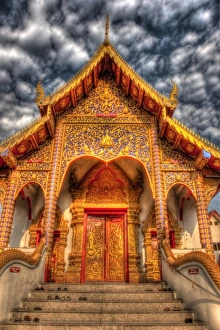 Images Dated 28th May 2010: Asia; Thailand; Chiang Mai; Entrance To Temple