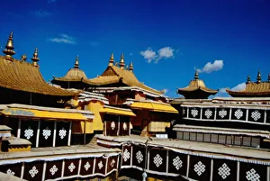 Tibetan Prints: Asia, Tibet, Lhasa, Potala Palace aka Red Palace