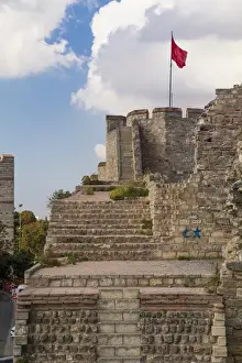 Images Dated 11th September 2014: Asia, Turkey, Istanbul city walls which are 22 km long and date back to the 5th century