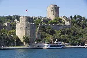 Istanbul Prints: Asia, Turkey, Istanbul city walls which are 22 km long and date back to the 5th century
