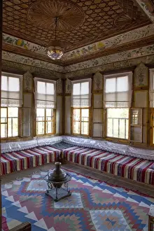 Ottoman Prints: Asia, Turkey, Safranbolu. Well-preserved Ottoman era houses and woodwork and tapestries