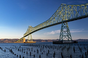 Astoria Prints: The Astoria Megler Bridge over the Columbia River in Astoria, Oregon, USA
