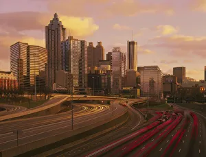 Images Dated 23rd October 2020: Atlanta Georgia skyline at dusk