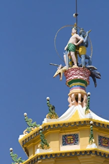 Orient Prints: Detail atop the Cao Dai Tay Ninh Holy See in Tay Ninh, Vietnam
