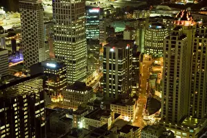 Sky Scraper Prints: Auckland Central Business District viewed from Skytower