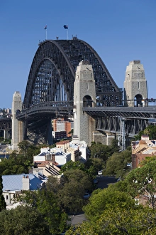 Images Dated 8th February 2014: Australia, New South Wales, NSW, Sydney, Sydney Harbour Bridge from Observatory Park
