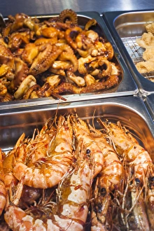 Australia, New South Wales, NSW, Sydney, Sydney Fish Market, prepared seafood