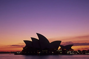 Australia, New South Wales, Sydney, Sydney Opera House (built 1973) and Sydney Harboar