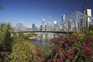Images Dated 25th August 2008: Australia, Queensland, Brisbane, Story Bridge and Brisbane River