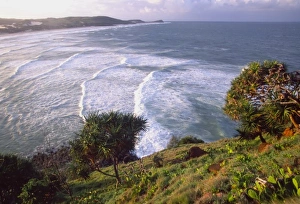 Head Land Prints: Australia, Queensland, Fraser Island, Indian Head during a cyclone