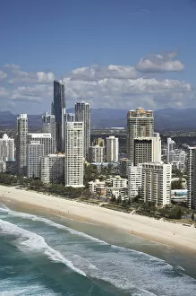 Images Dated 26th August 2008: Australia, Queensland, Gold Coast, Surfers Paradise - aerial