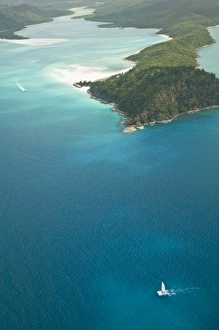 Images Dated 1st November 2007: Australia, Queensland, Whitsunday Coast, Whitsunday Islands. Aerial View of Whitehaven Beach