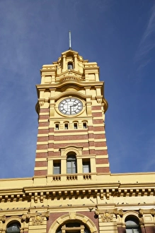 Images Dated 25th April 2009: Australia, Victoria, Melbourne, Clock Tower, Flinders Street Station
