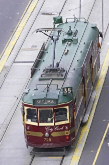 Roadway Prints: Australia, Victoria, Melbourne, Circle Tram