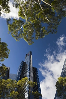 Melbourne Prints: Australia, Victoria, VIC, Melbourne, Southbank, Eureka Tower, morning