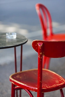 Images Dated 21st February 2014: Australia, Victoria, VIC, Melbourne, Fitzroy, Gertrude Street, cafe table