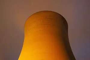 Electrical Prints: Australia, Victoria, Yallourn, Steam venting from cooling towers at coal-fired Tru