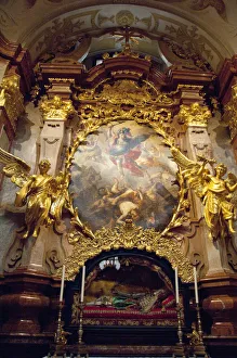 Images Dated 17th September 2009: Austria, Melk, Melk Abbey (aka Benediktinerstift). Baroque church. St. Michaels Altar (c