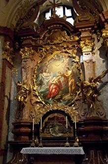 Bone Prints: Austria, Melk, Melk Abbey (aka Benediktinerstift). Ornate baroque church. St. John