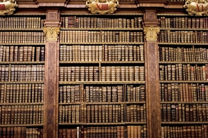 Images Dated 26th June 2005: Austria, Melk monastery, Melk Abbey, Library