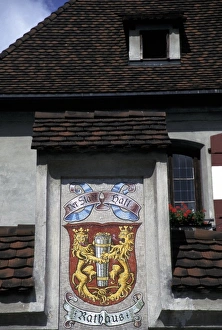 Shield Prints: Austria, Tyrol. City Hall detail