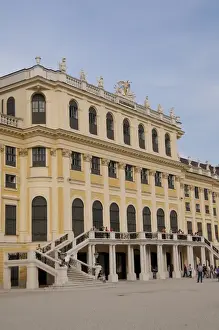 Images Dated 16th September 2009: Austria, Vienna. Baroque / Rococo Schonbrunn Palace, view from Imerial Gardens. UNESCO