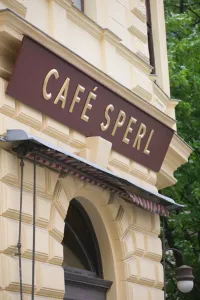 Hitler Prints: AUSTRIA-Vienna: Cafe Sperl - Vienese Cafe (and favorite cafe of young Adolf Hitler)