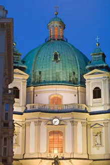 AUSTRIA-Vienna: Graben: Peterskirche (St. Peter Church)