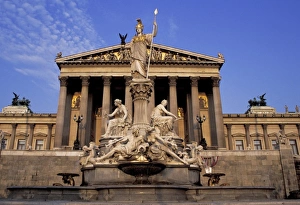 Democracy Prints: Austria, Vienna. Parliament building