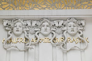 AUSTRIA-Vienna: The Secession Building (b.1898) Muses of Painting, Architecture