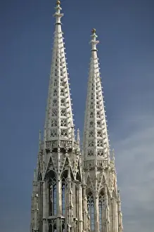 Images Dated 5th May 2004: AUSTRIA-Vienna: The Spires of the Votive Church / Votivkirche