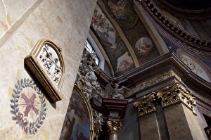 Images Dated 16th September 2009: Austria, Vienna. St. Peters Church, 18th century Baroque. Daily mass has been