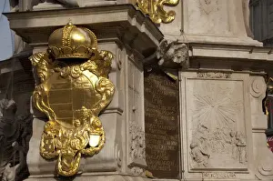 Plaque Prints: Austria, Vienna. Trinity Column (aka Plague Column), monument to victims of the Black