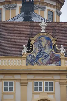Austria, Wachau Valley, Melk. 900 year old baroque Melk Abbey (aka Benediktinerstift)