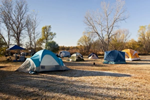 Images Dated 14th November 2010: Autumn camping at Copper Breaks State Park, Texas