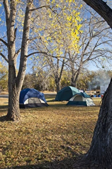 Images Dated 14th November 2010: Autumn camping at Copper Breaks State Park, Texas