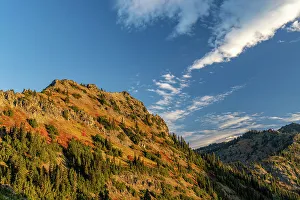 Images Dated 10th January 2023: Autumn color on Yakima Peak in Mount Rainier National Park, Washington State, USA