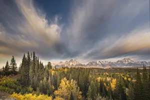 Autumn sunrise view of Teton Range, Grand Teton National Park, Wyoming Autumn sunrise view of Teton Range, Grand Teton National Park, Wyoming