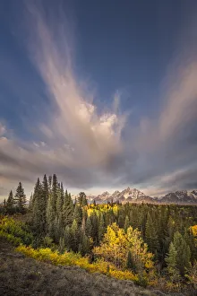 Autumn sunrise view of Teton Range, Grand Teton National Park, Wyoming Autumn sunrise view of Teton Range, Grand Teton National Park, Wyoming