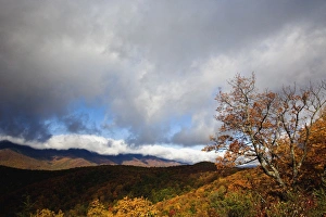 Images Dated 21st October 2006: Autumn view of Southern Appalachian Mountains from Blue Ridge Parkway, near Grandfather Mountain