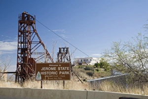 Images Dated 12th November 2007: AZ, Arizona, Jerome, Jerome State Historic Park, devoted to the mining history of