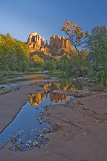 Images Dated 11th November 2007: AZ, Arizona, Sedona, Crescent Moon Recreation Area, Red Rock Crossing; Oak Creek