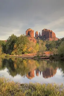 Images Dated 4th November 2012: AZ, Arizona, Sedona, Crescent Moon Recreation Area, Red Rock Crossing; Oak Creek